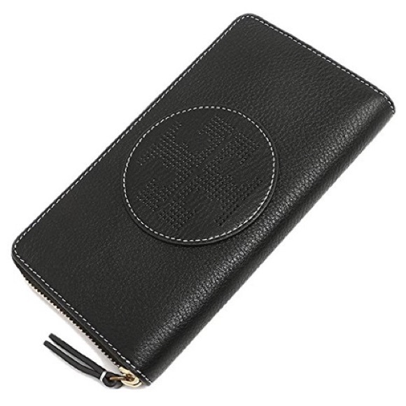 Tory Burch Perforated Logo Zip Continental Wallet - Picture 5 of 8